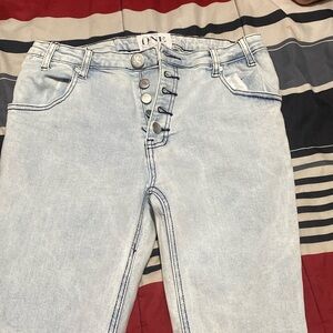 One by one teaspoon super skinny high waist long leg